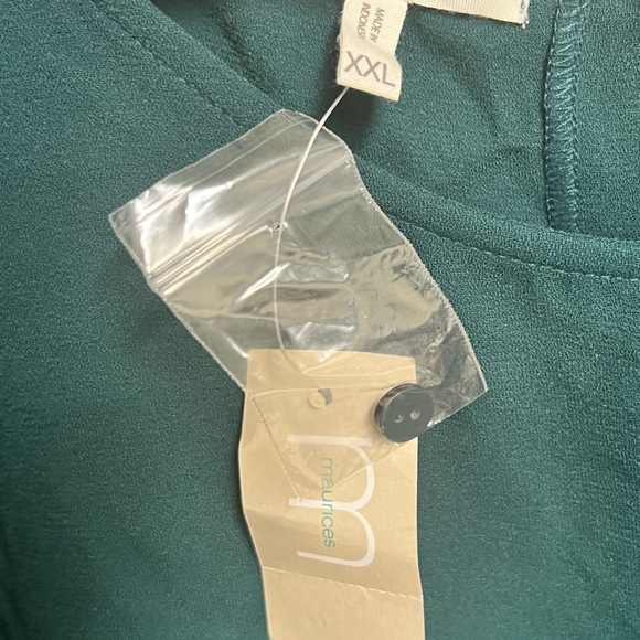 Maurices, Green Blouse, XXL, new - Picture 3 of 5